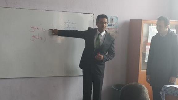İlçe Milli Eğitim Müdürümüz Ayhan YAPAR, Canımana Ortaokulunu ziyaret etti
